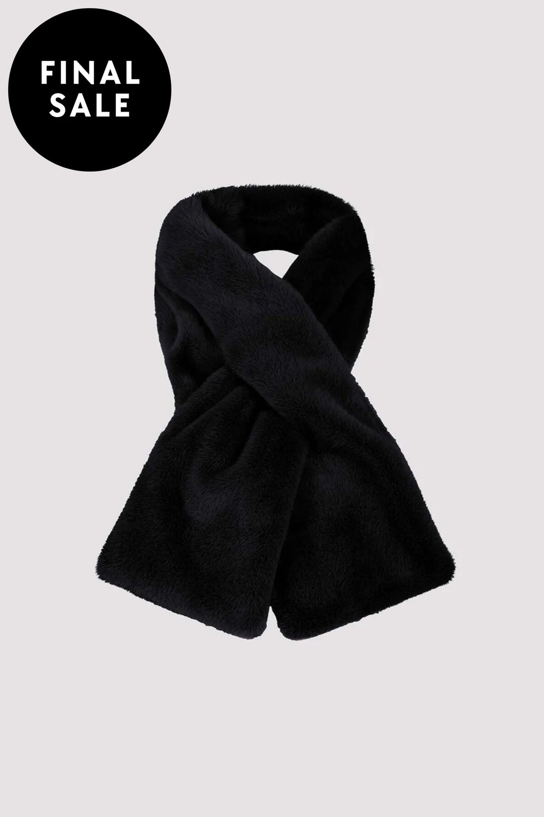 MONARI SCARF BLACK FAUX FUR SCARF - 807347MNR