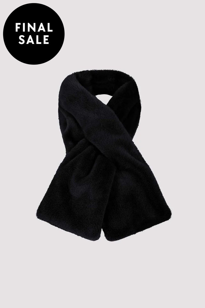 MONARI SCARF BLACK FAUX FUR SCARF - 807347MNR