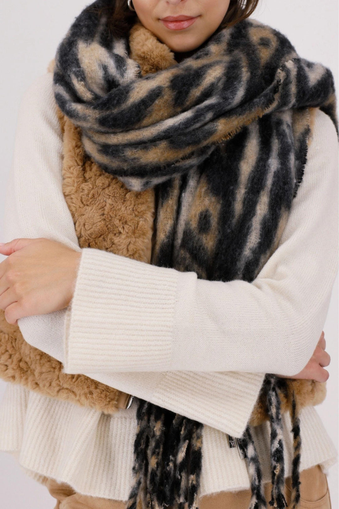 MONARI SCARF TIGER TIGER SCARF - 809672MNR