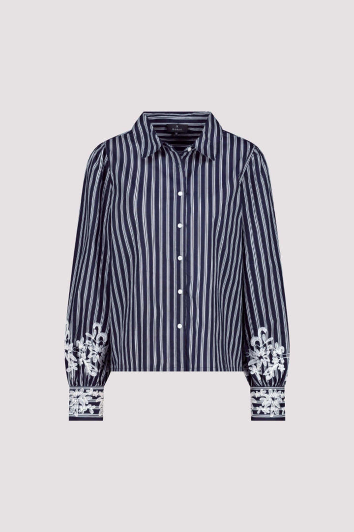 MONARI SHIRT STRIPE LACE SHIRT - 410344MNR