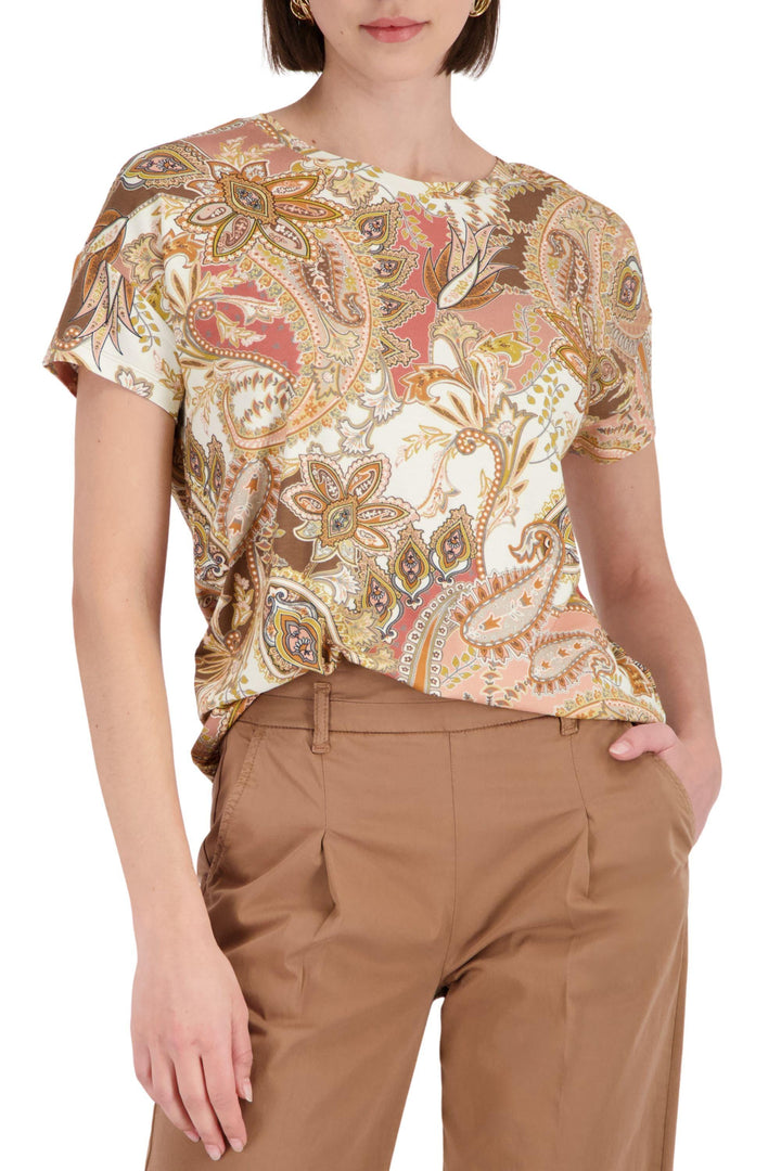 MONARI T-SHIRT PAISLEY TEE - 410571MNR
