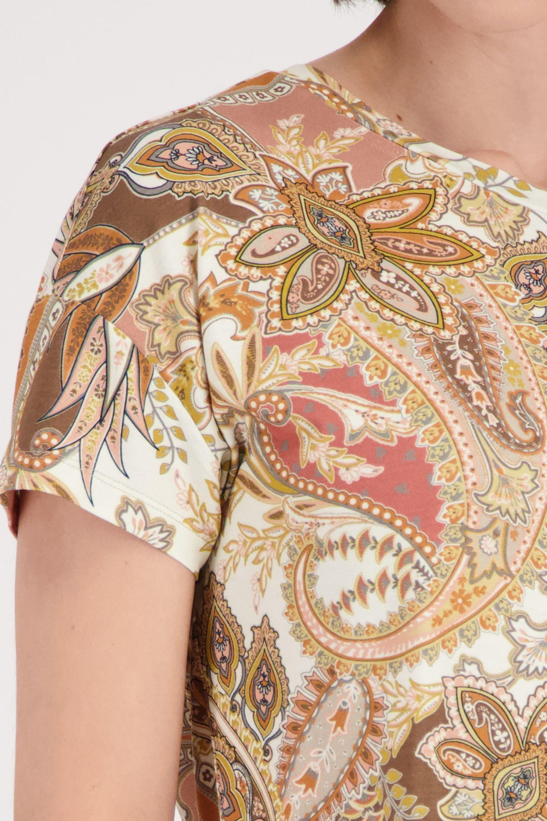 MONARI T-SHIRT PAISLEY TEE - 410571MNR