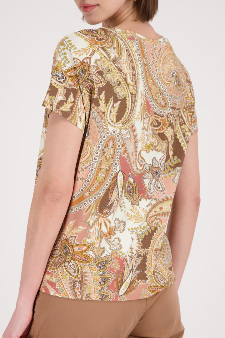 MONARI T-SHIRT PAISLEY TEE - 410571MNR