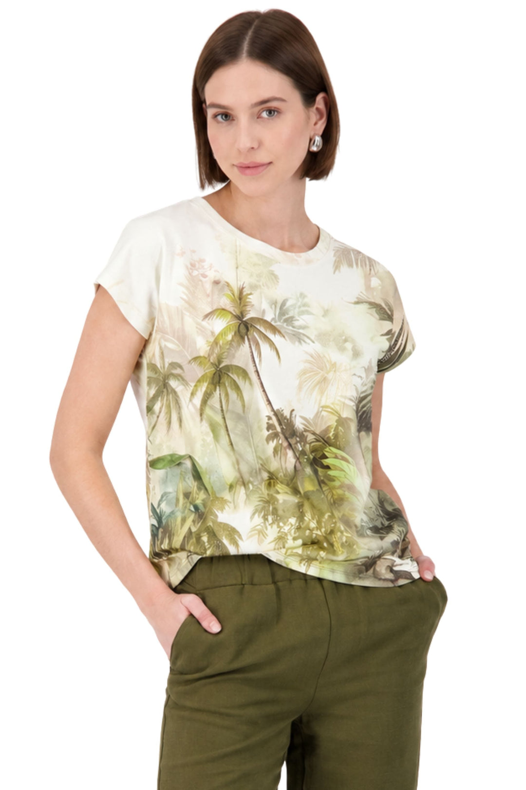 MONARI T-SHIRT PALM TREE TEE - 410700MNR