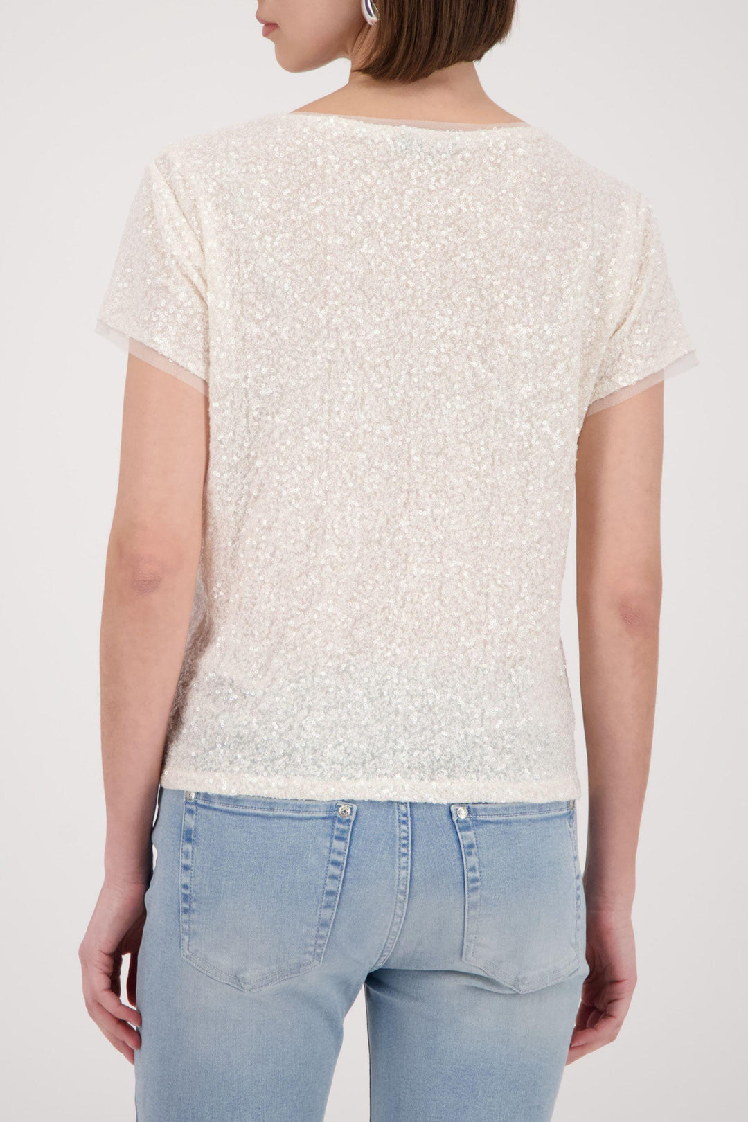 MONARI T-SHIRT SEQUIN TEE - 410724MNR