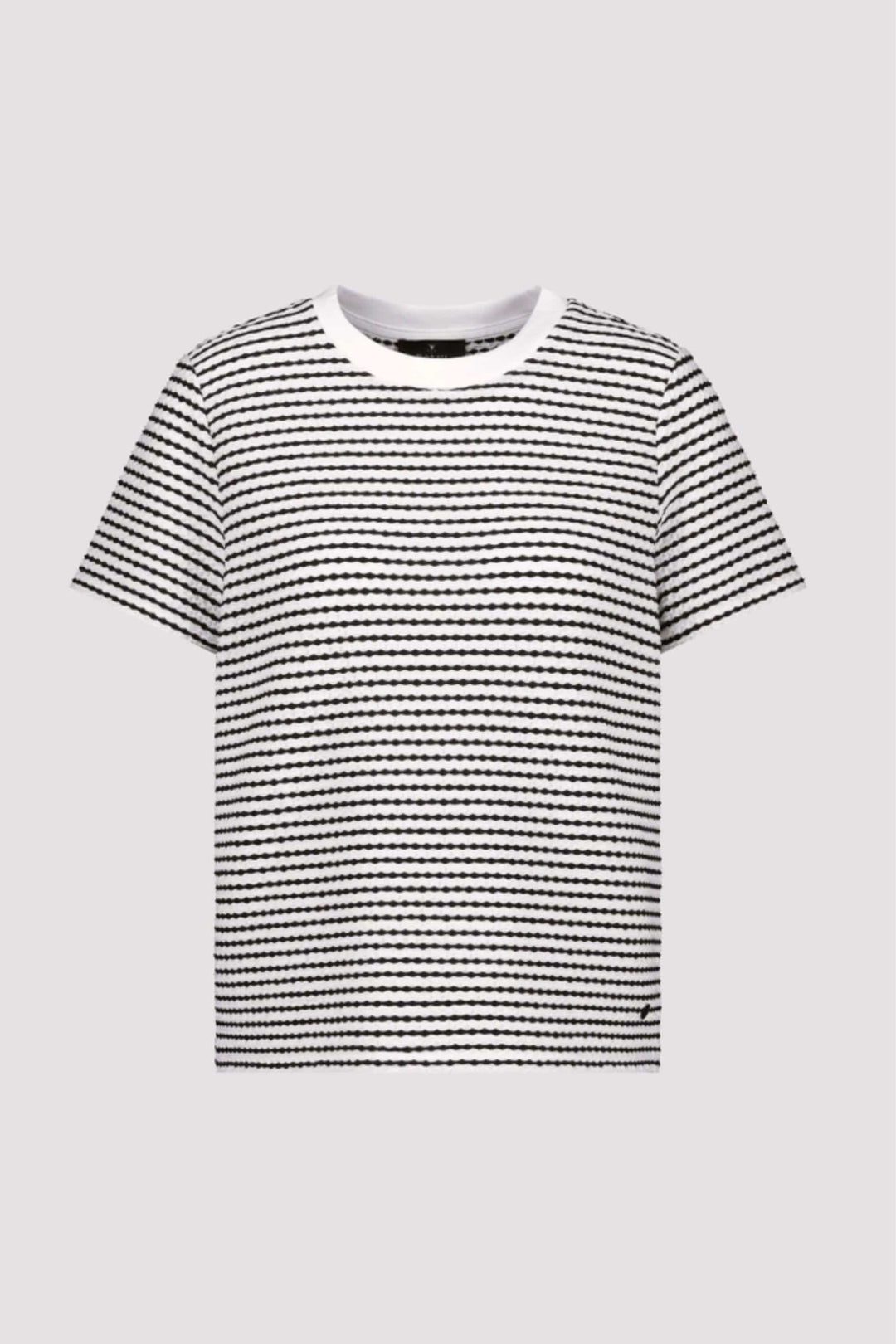 MONARI T-SHIRT TEXTURED STRIPE TEE - 410768MNR