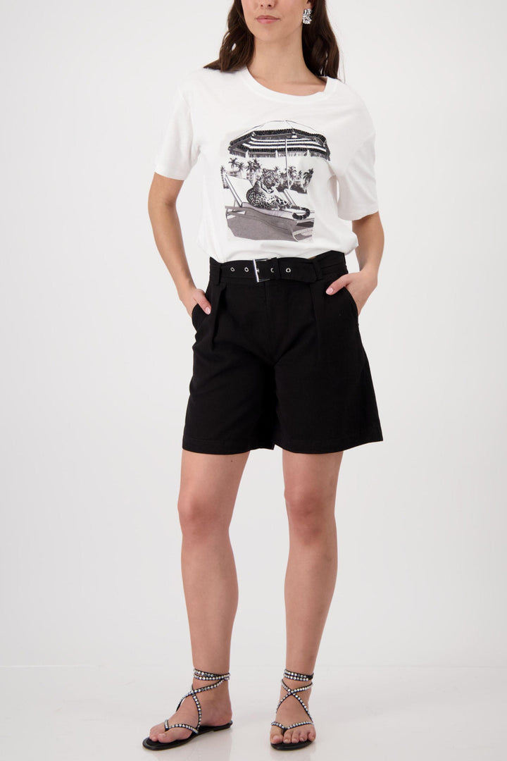 MONARI T-SHIRT UMBRELLA TIGER TEE - 410576MNR