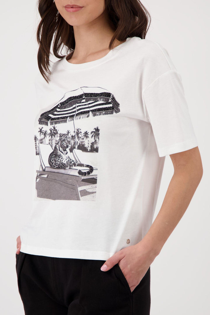 MONARI T-SHIRT UMBRELLA TIGER TEE - 410576MNR