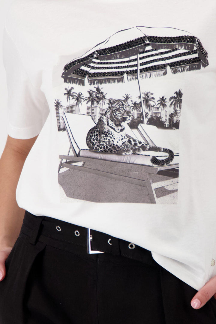 MONARI T-SHIRT UMBRELLA TIGER TEE - 410576MNR