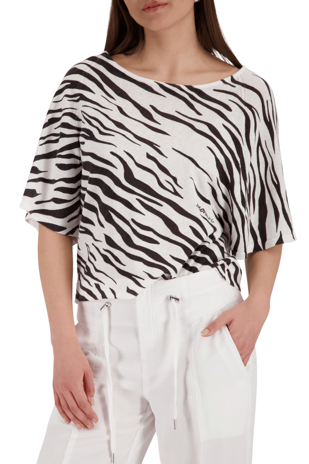 MONARI T-SHIRT ZEBRA TEE - 410898MNR