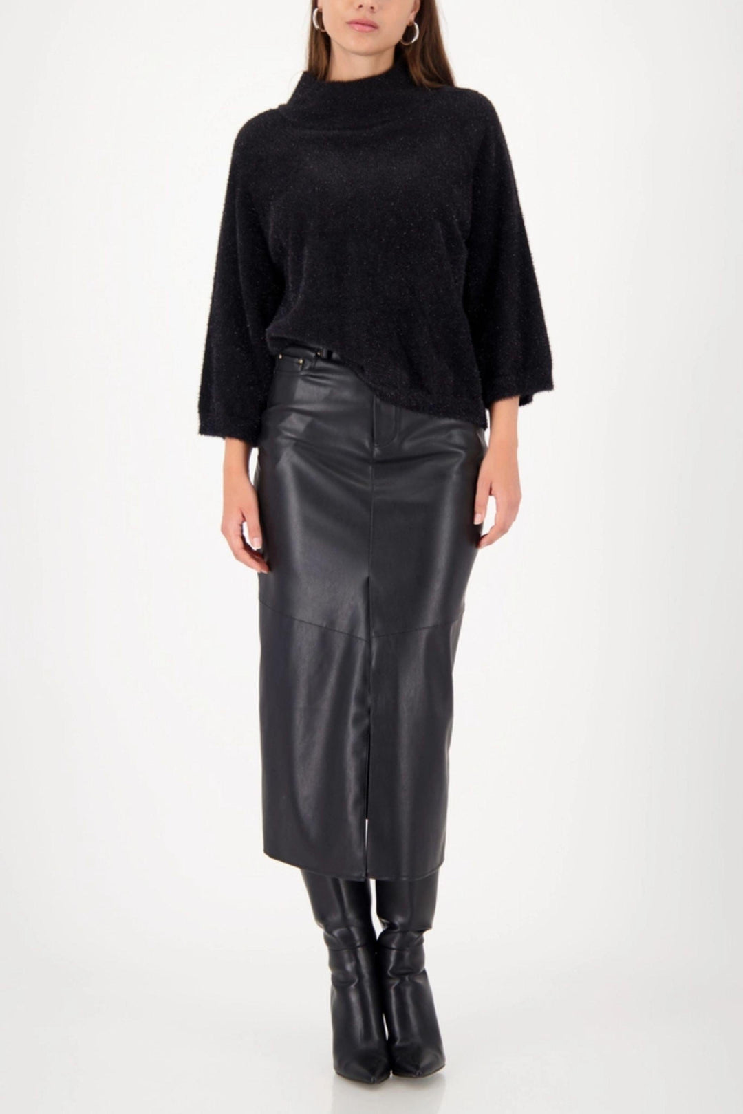 MONARI TOP 3/4 FLUFFY SWEATER - 809495MNR