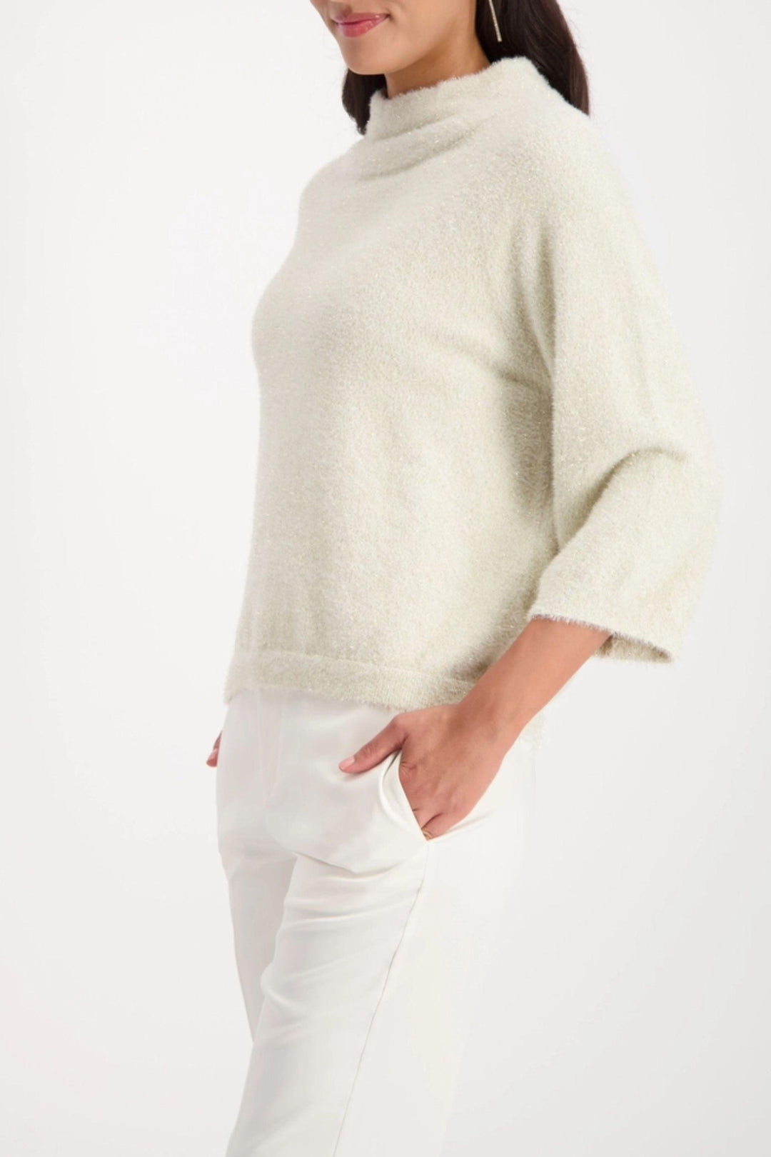 MONARI TOP 3/4 FLUFFY SWEATER - 809495MNR