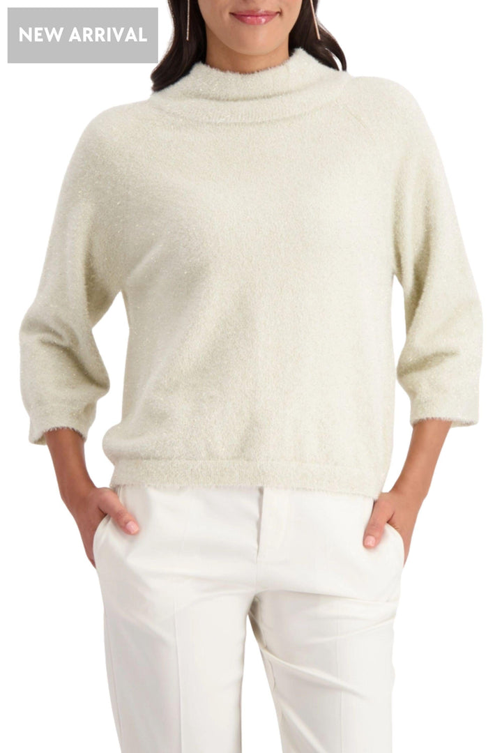 MONARI TOP 8 / ALMOND 3/4 FLUFFY SWEATER - 809495MNR