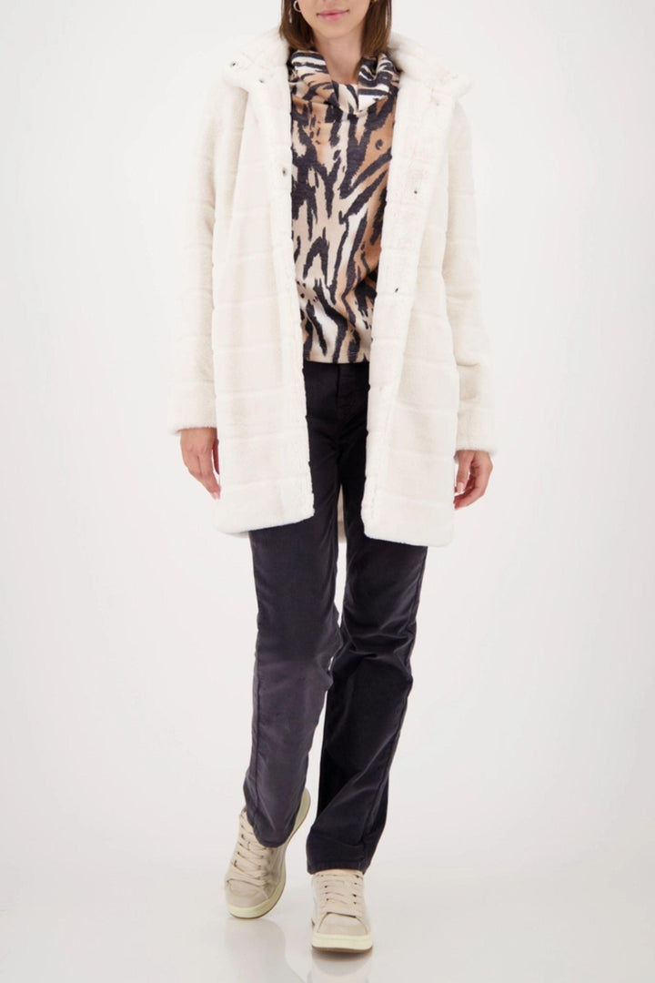 MONARI TOP COWL NECK ANIMAL TOP - 809334MNR