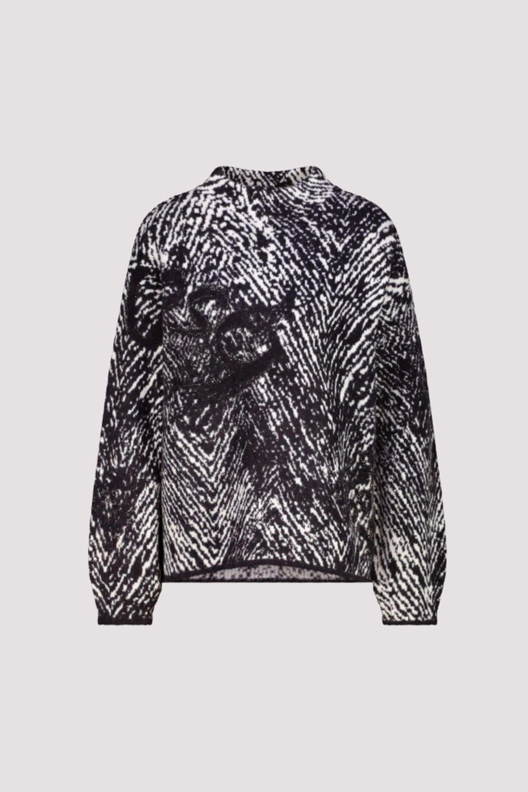 MONARI TOP HERRINGONE SWEATER - 809533MNR