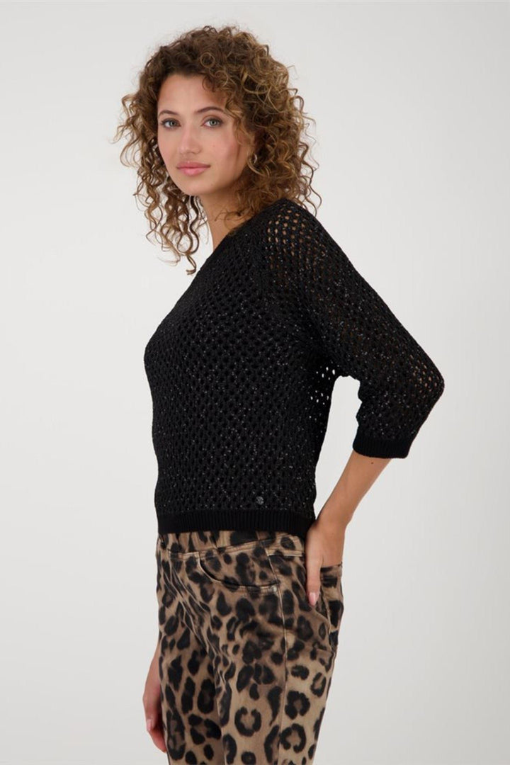 MONARI TOP KNIT SEQUIN SWEATER - 808925MNR