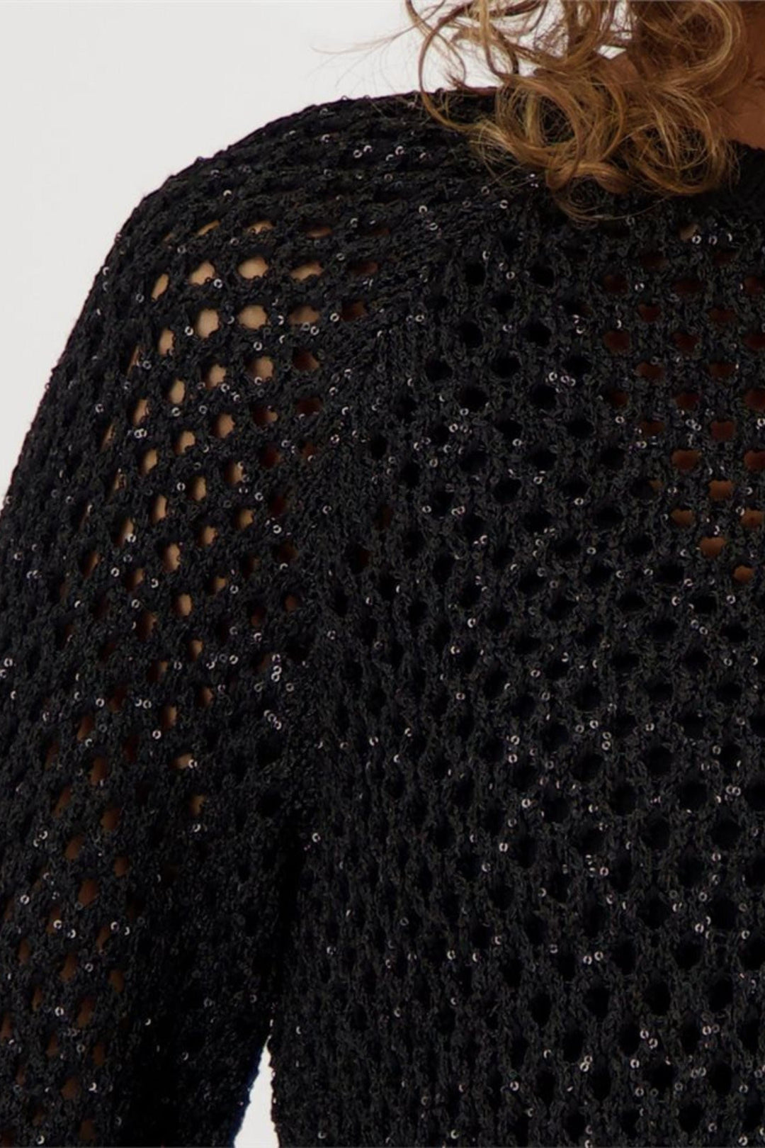 MONARI TOP KNIT SEQUIN SWEATER - 808925MNR