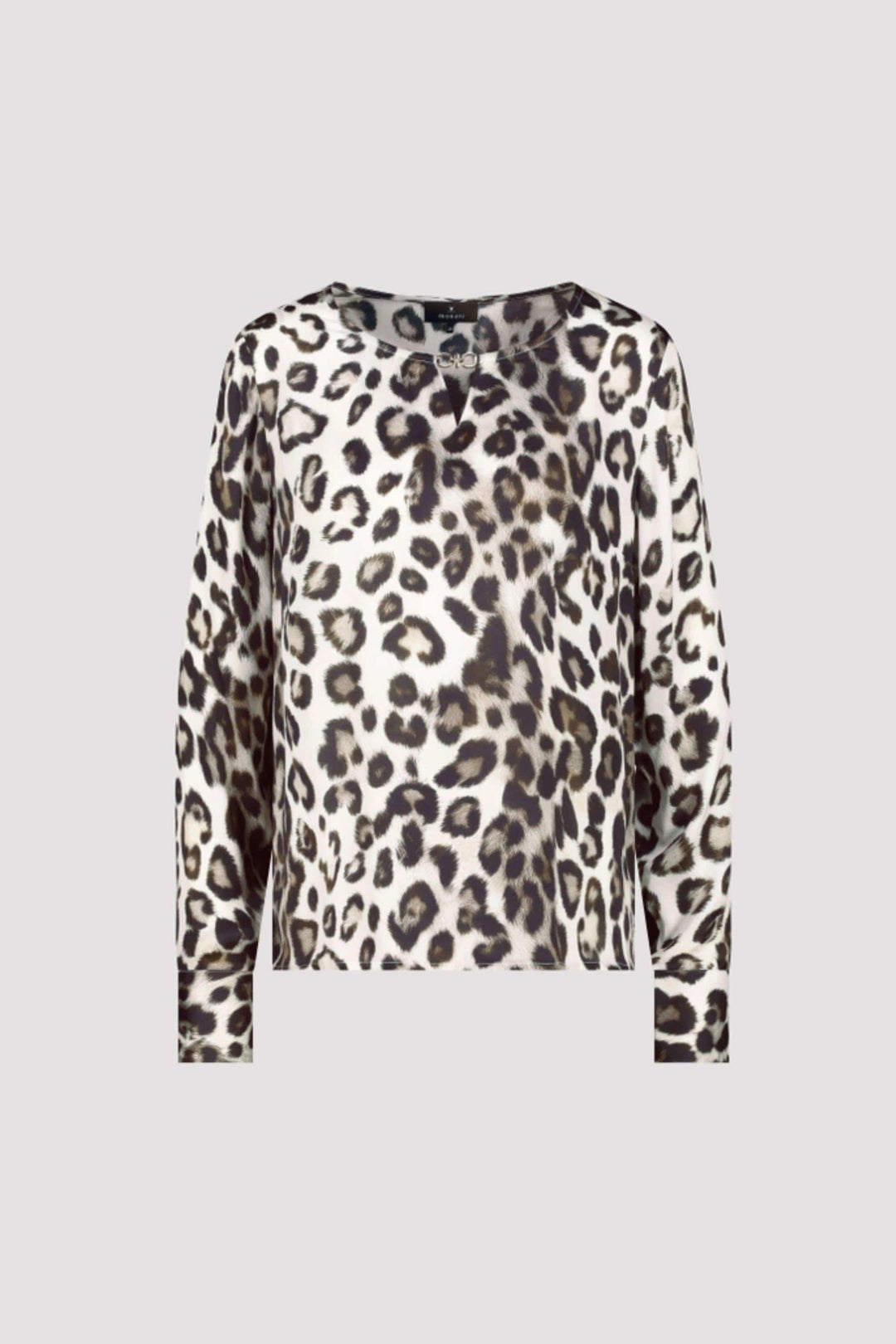 MONARI TOP LEOPARD PRINT BLOUSE - 809583MNR