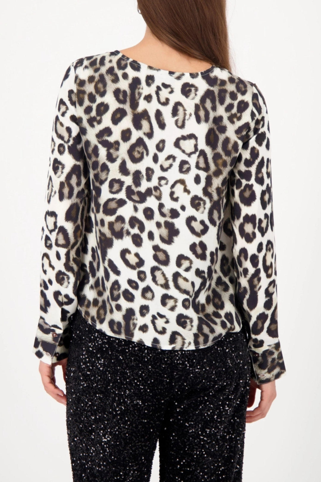MONARI TOP LEOPARD PRINT BLOUSE - 809583MNR
