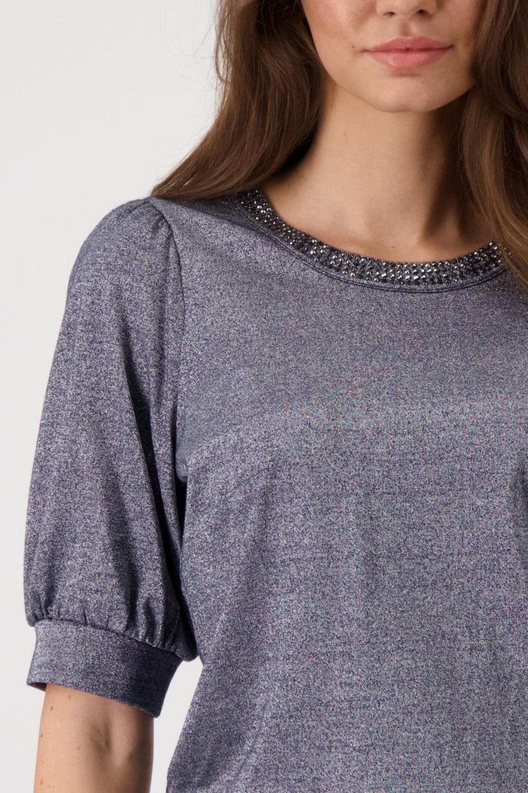 MONARI TOP LUREX TEE - 409080MNR