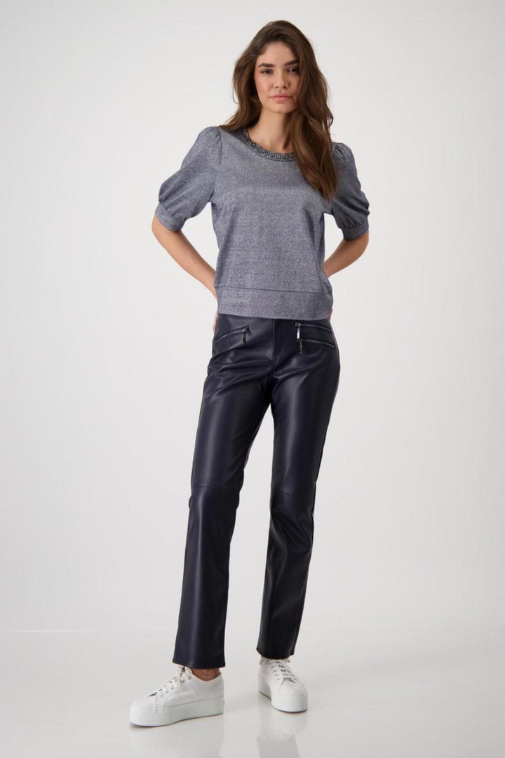 MONARI TOP LUREX TEE - 409080MNR