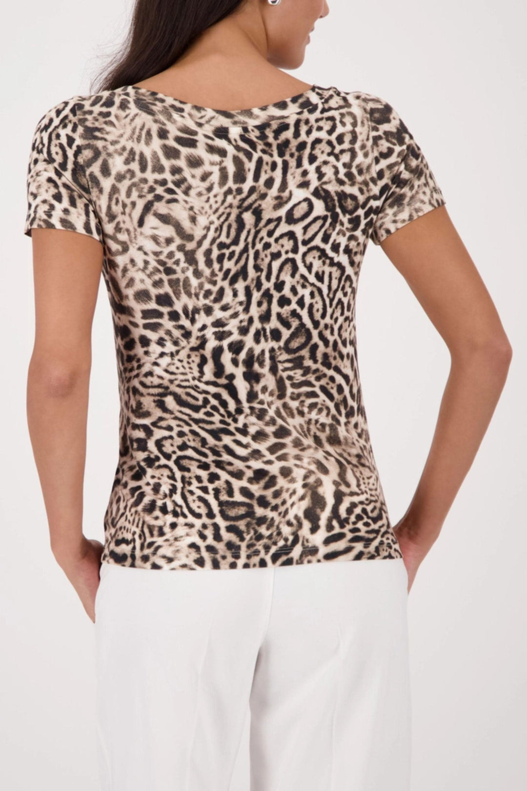 MONARI TOP TIGER PRINT TEE - 410205MNR