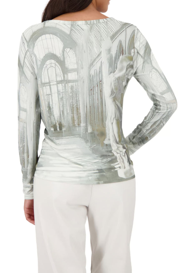 MONARI TOP WINDOW SEQUIN TEE - 809382MNR