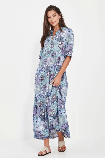 MYSTERY DRESS - 9964BR XS / BLUE DRESS