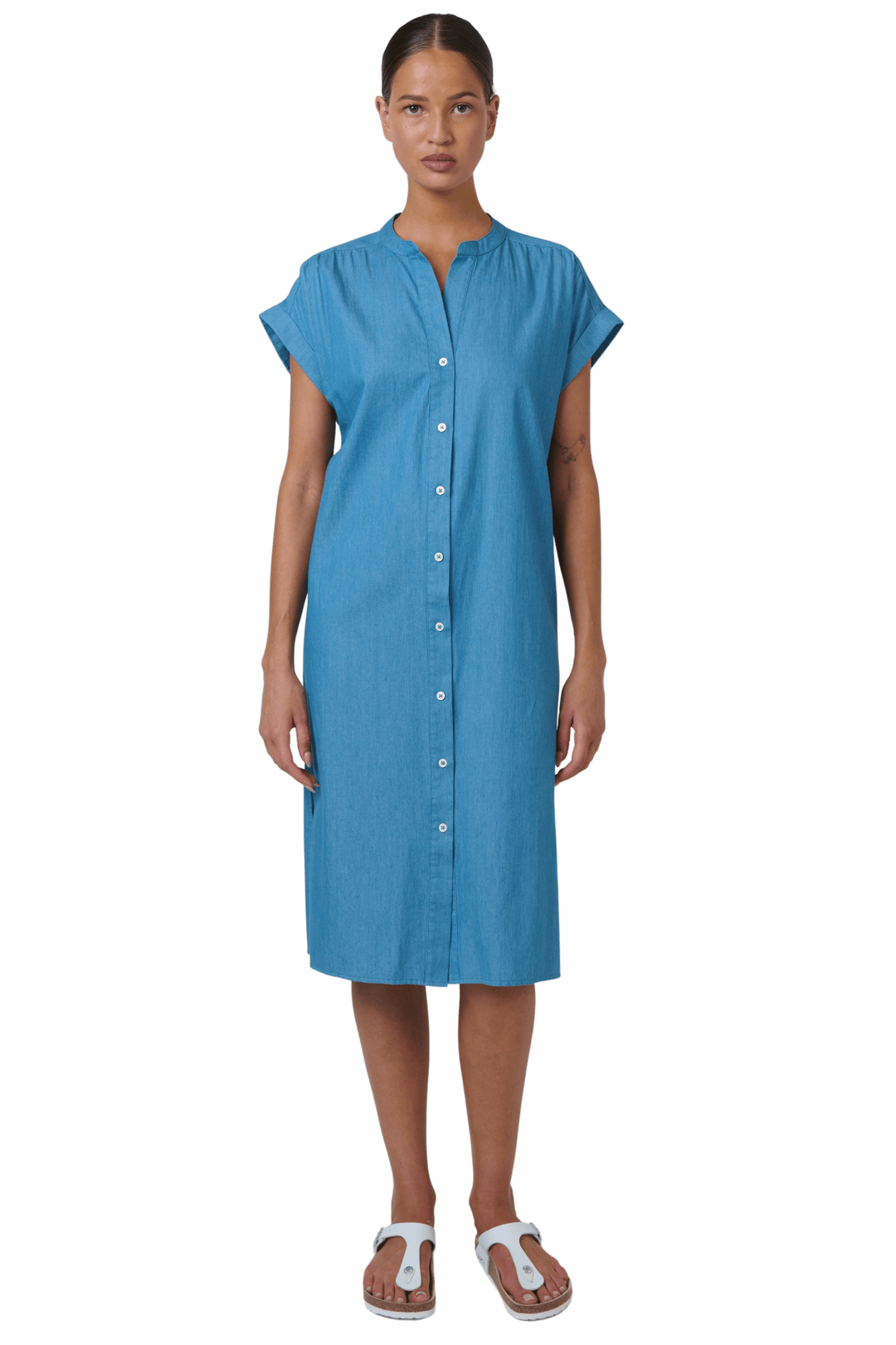 NAMASTAI DRESS BUTTON DOWN DRESS - NAM65