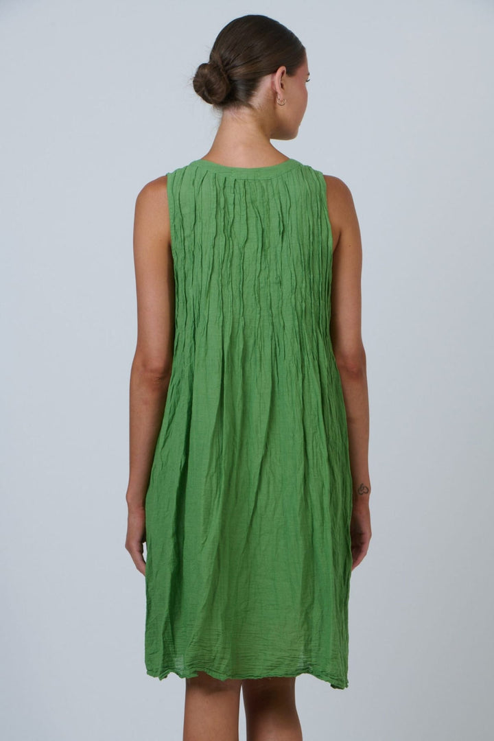 NAMASTAI DRESS BUTTON FRONT DRESS - P153