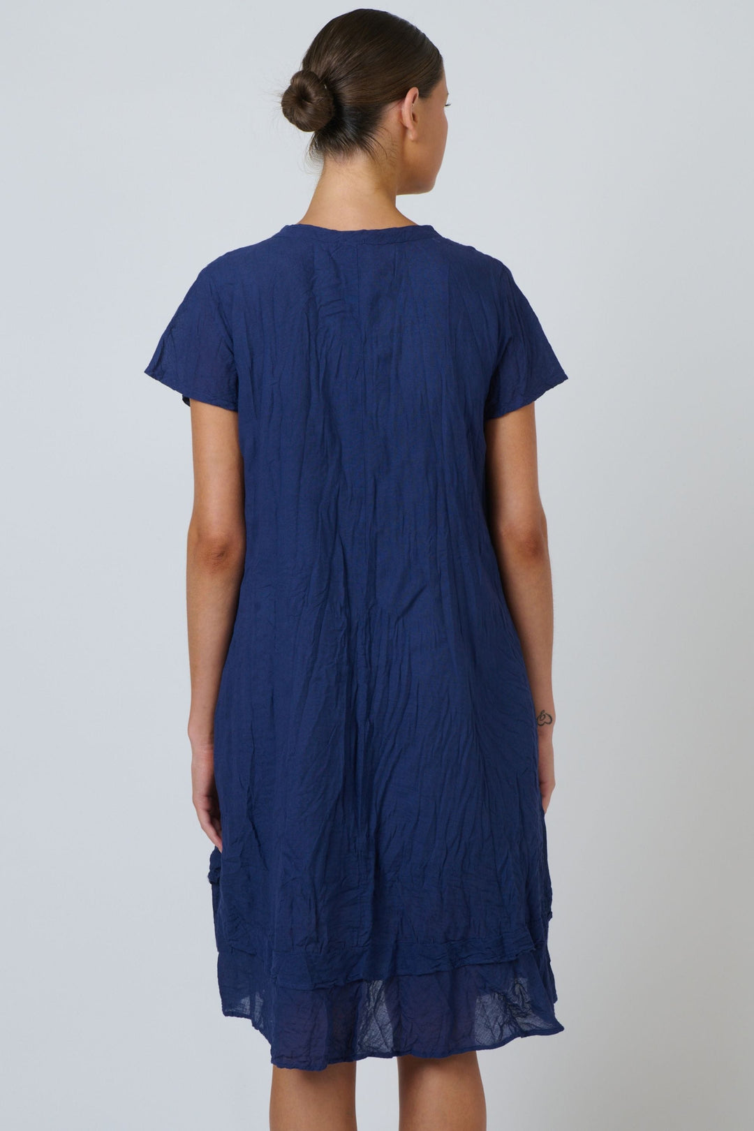 NAMASTAI DRESS GATHERED COTTON DRESS - P180