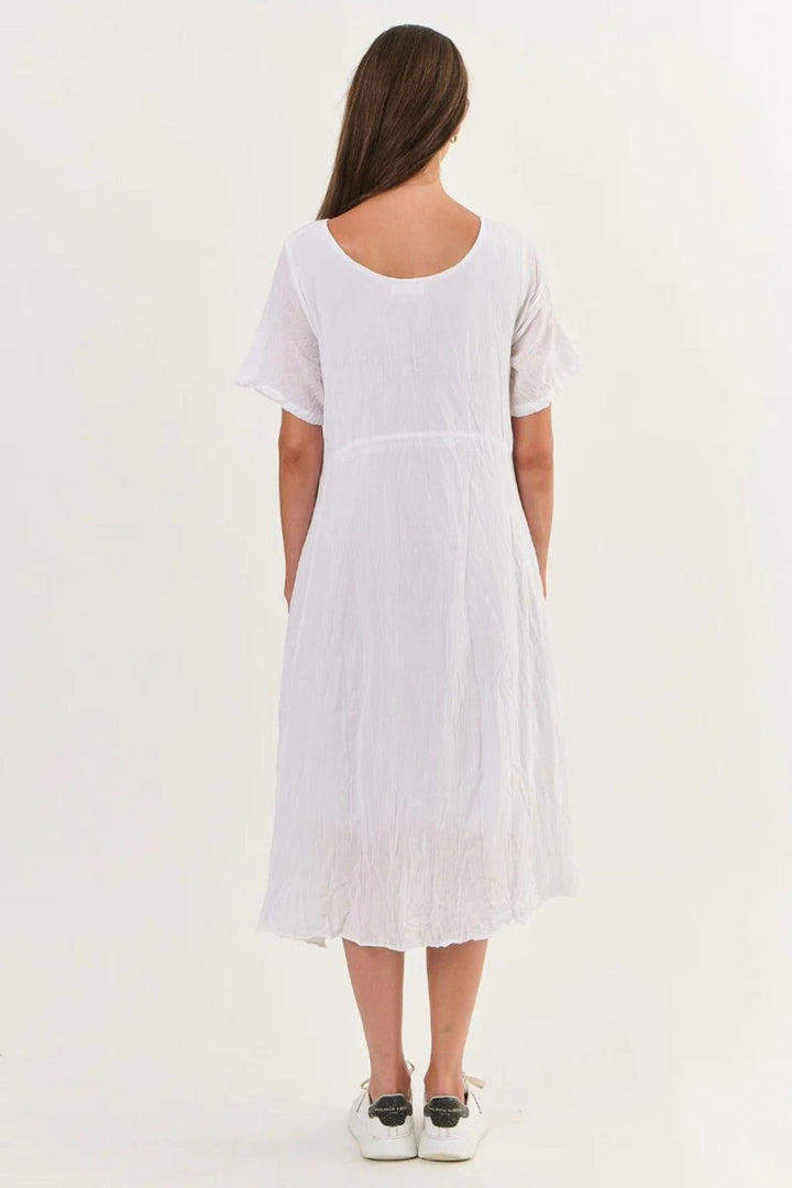 NAMASTAI DRESS ROUND NECK COTTON DRESS - P150