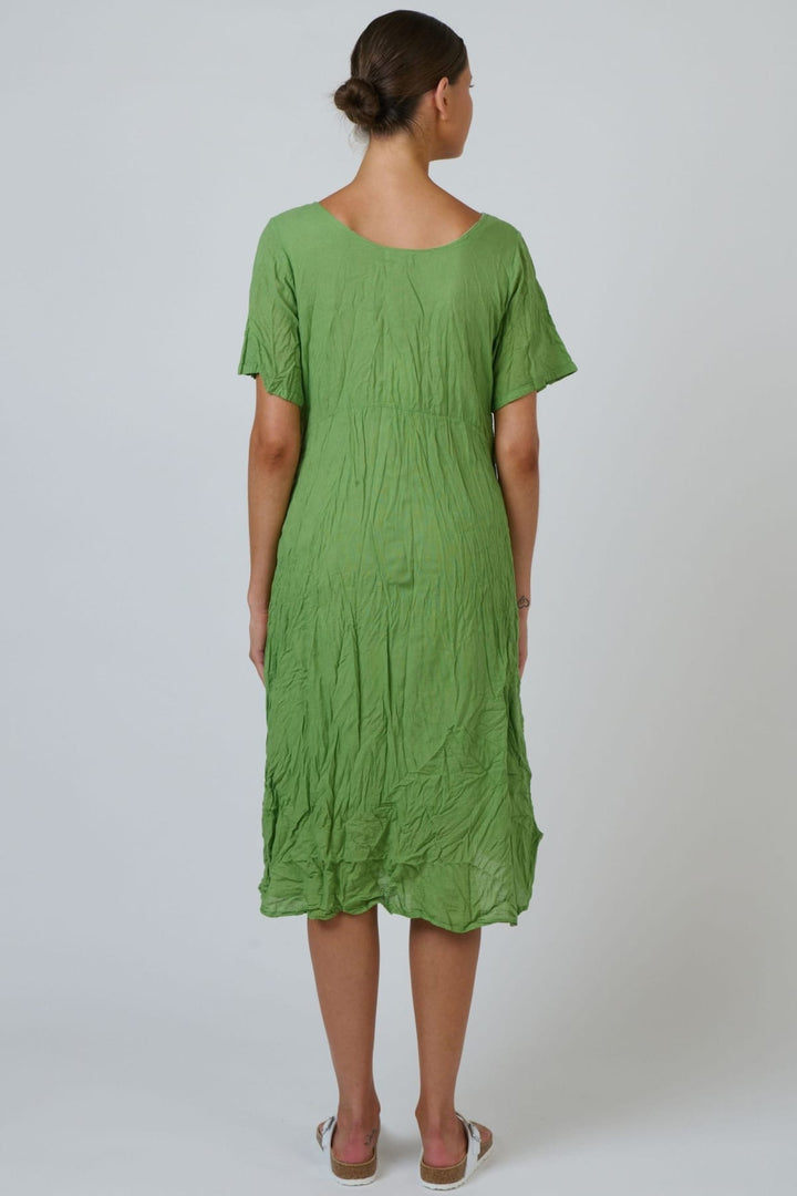 NAMASTAI DRESS ROUND NECK COTTON DRESS - P150