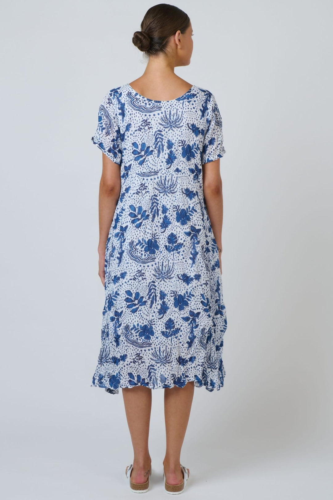 NAMASTAI DRESS ROUND NECK COTTON DRESS - P150