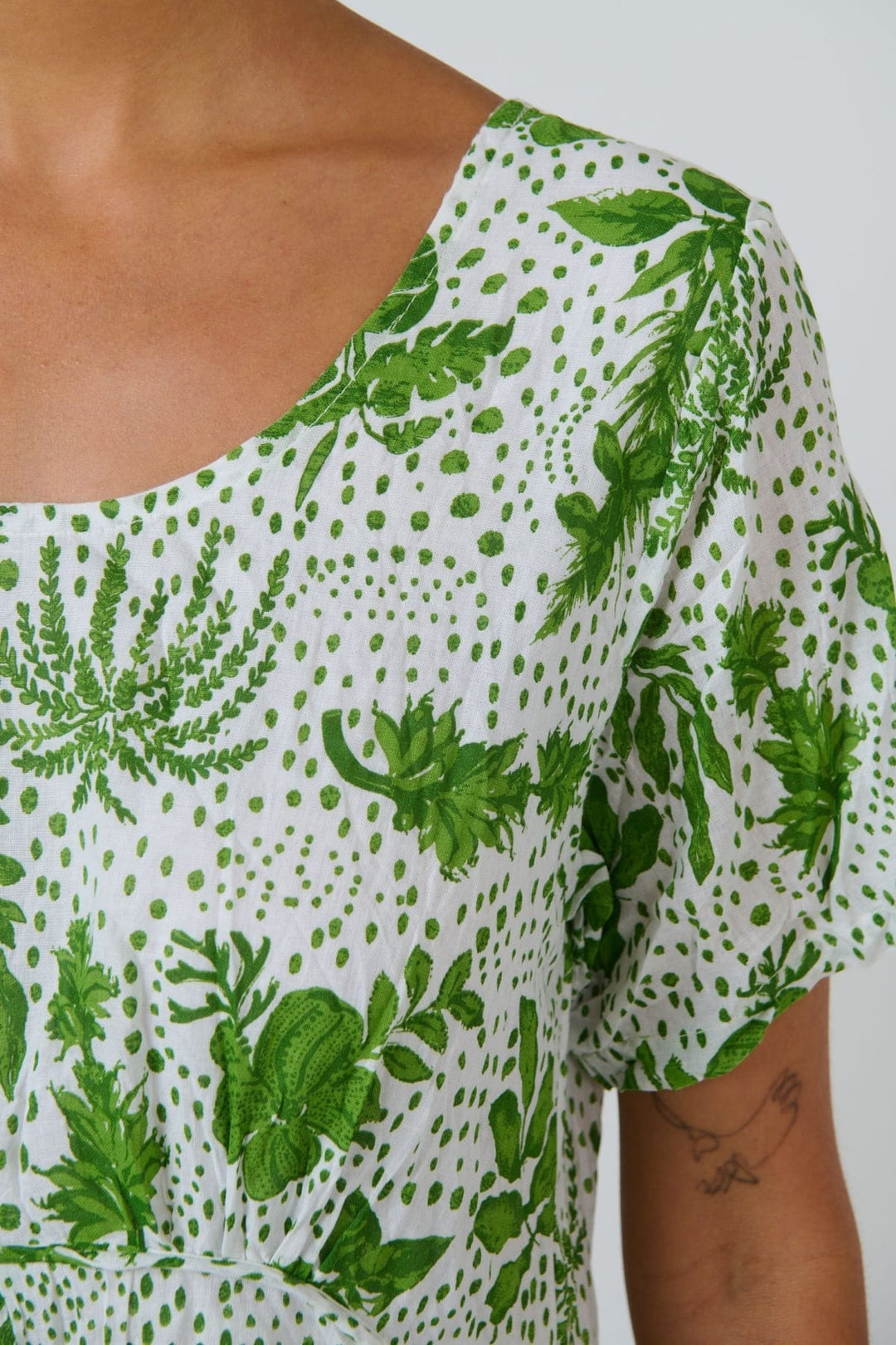 NAMASTAI DRESS ROUND NECK COTTON DRESS - P150