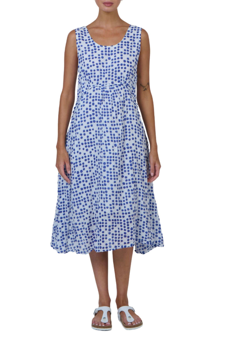 NAMASTAI DRESS S/M / BLUE MIDI DRESS - N74