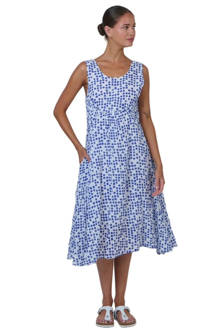 NAMASTAI DRESS S/M / BLUE MIDI DRESS - N74