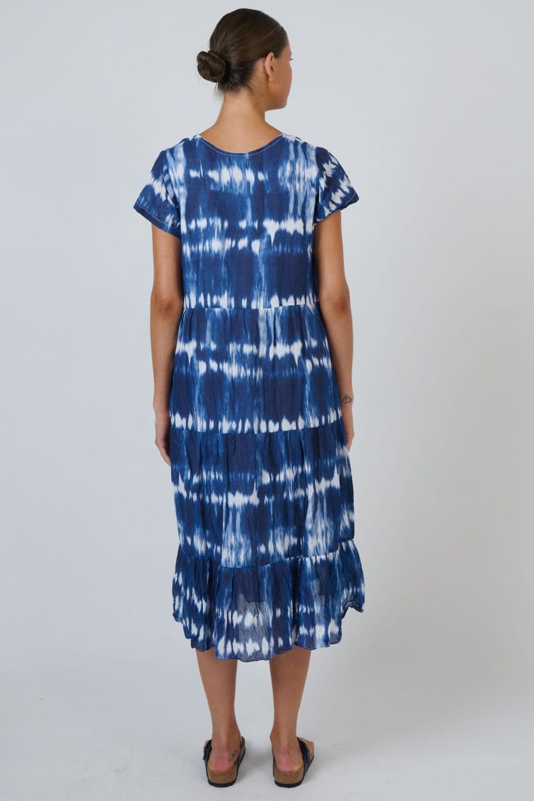 NAMASTAI DRESS V NECK COTTON DRESS - P82
