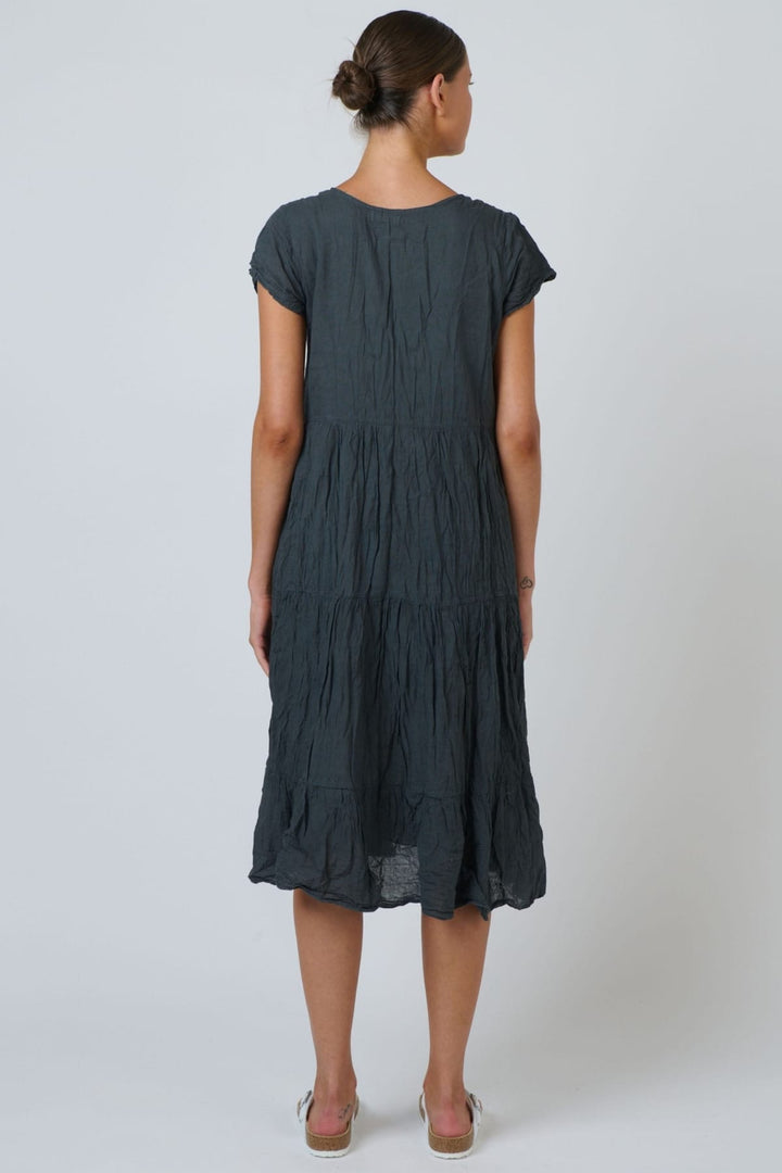 NAMASTAI DRESS V NECK COTTON DRESS - P82