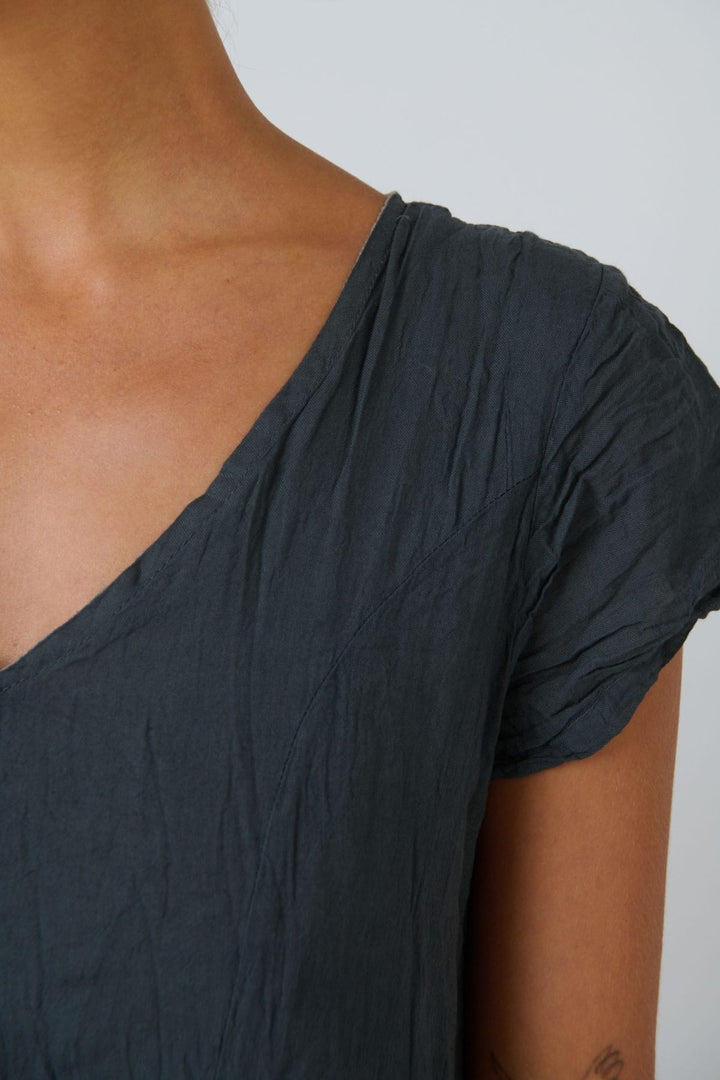 NAMASTAI DRESS V NECK COTTON DRESS - P82