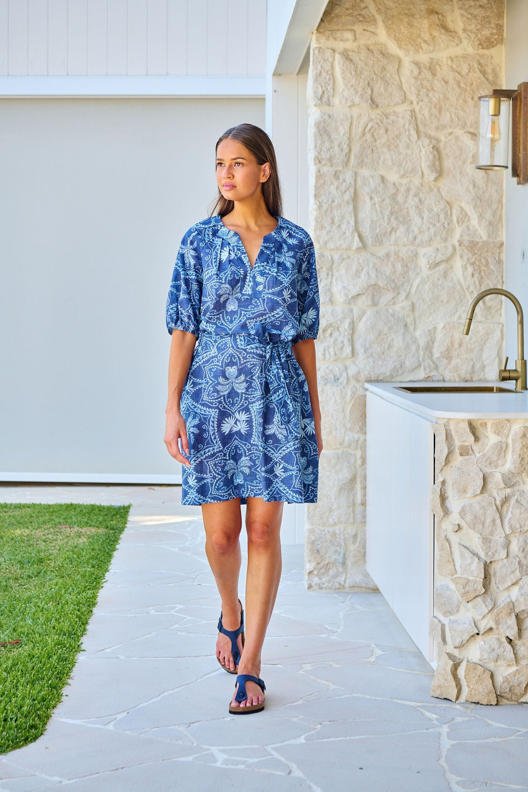NAMASTAI DRESS WAIST TIE DRESS - NAM82