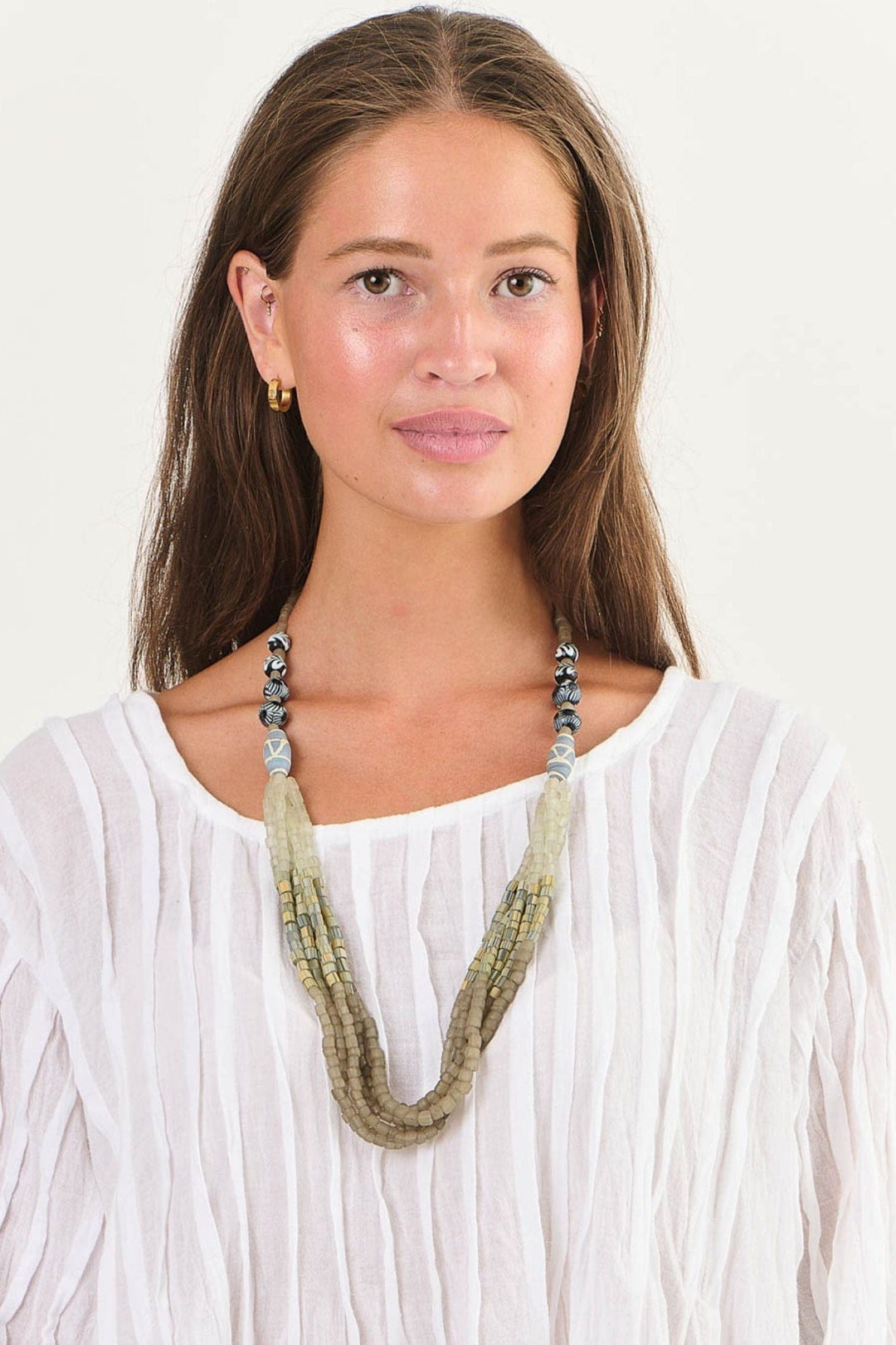 NAMASTAI JEWELLERY CAVIAR BEADED NECKLACE - B124