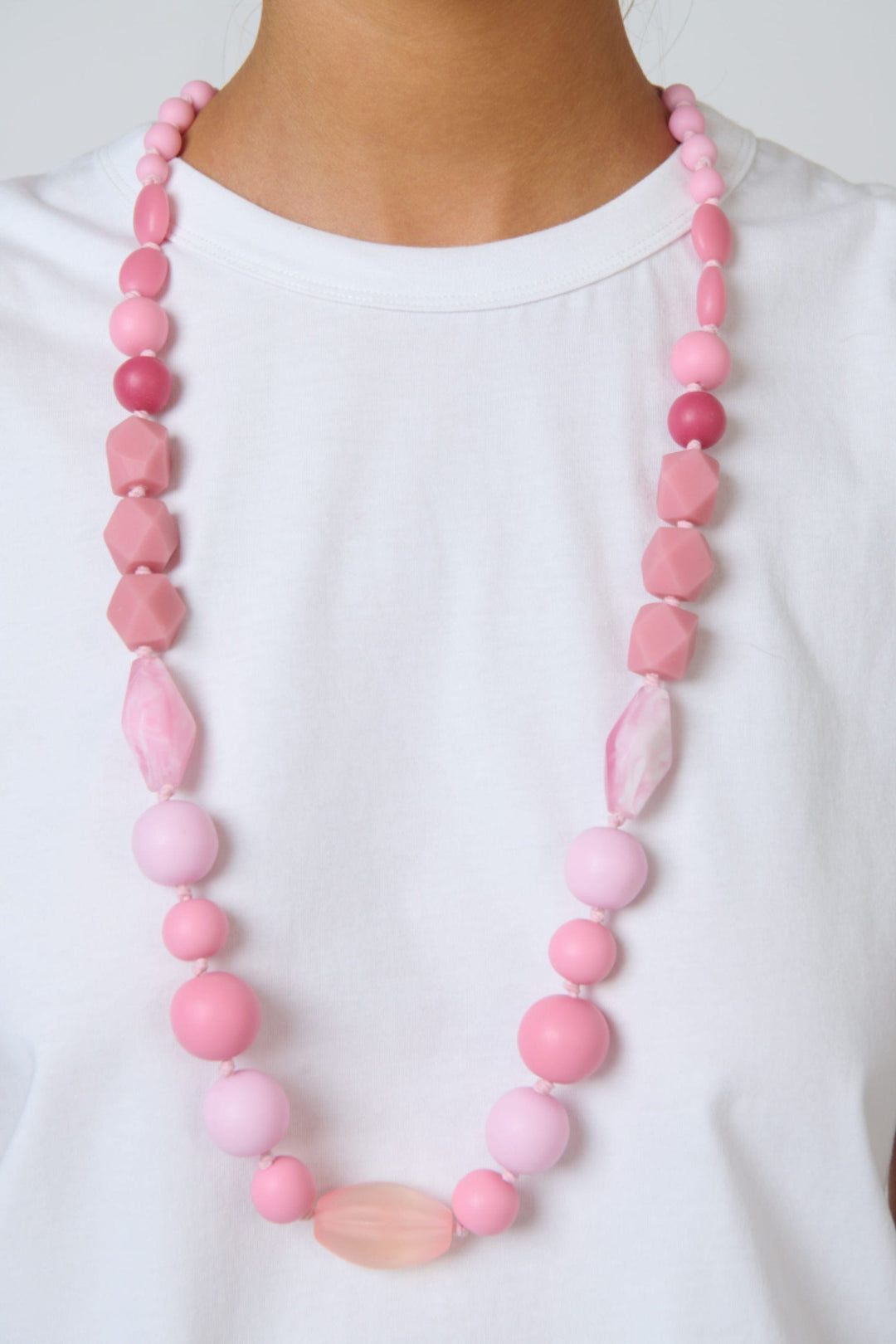 NAMASTAI JEWELLERY PINK BEADED NECKLACE - BB138