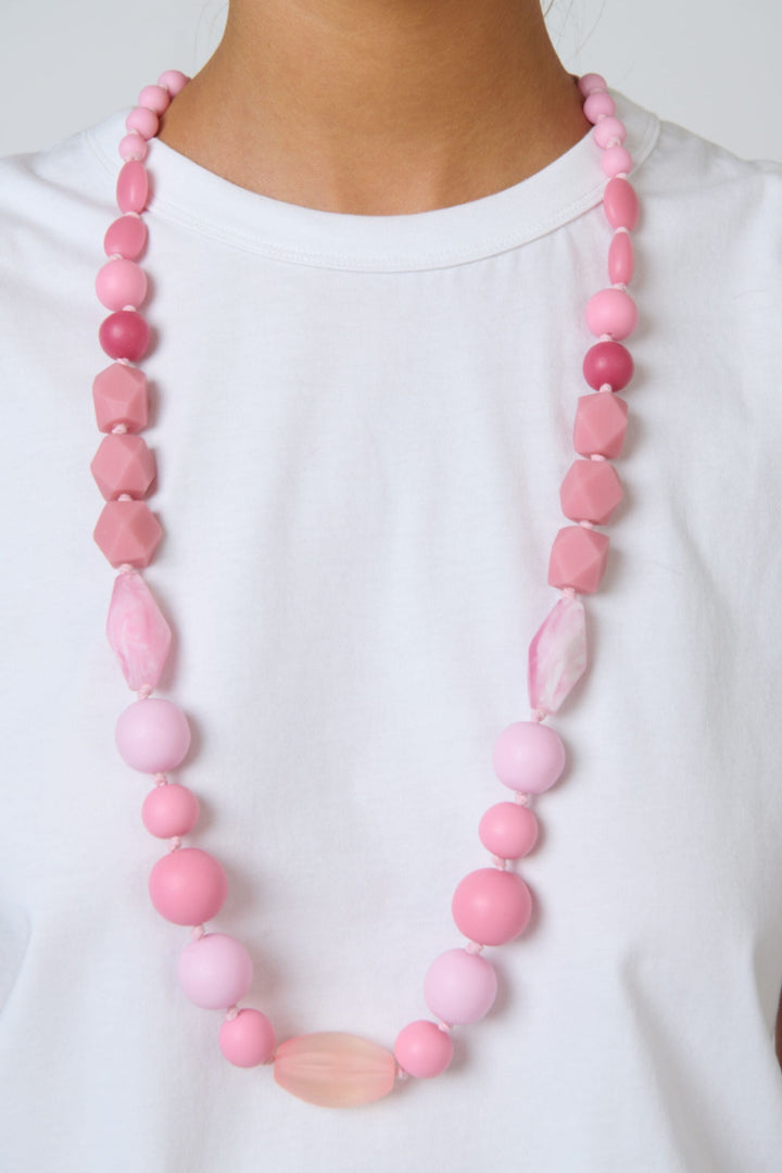 NAMASTAI JEWELLERY PINK BEADED NECKLACE - BB138