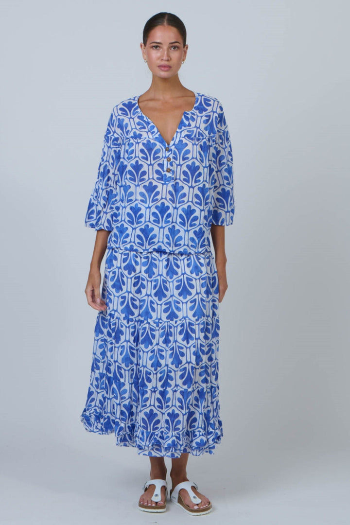 NAMASTAI TOP BUTTON UP TOP - P115