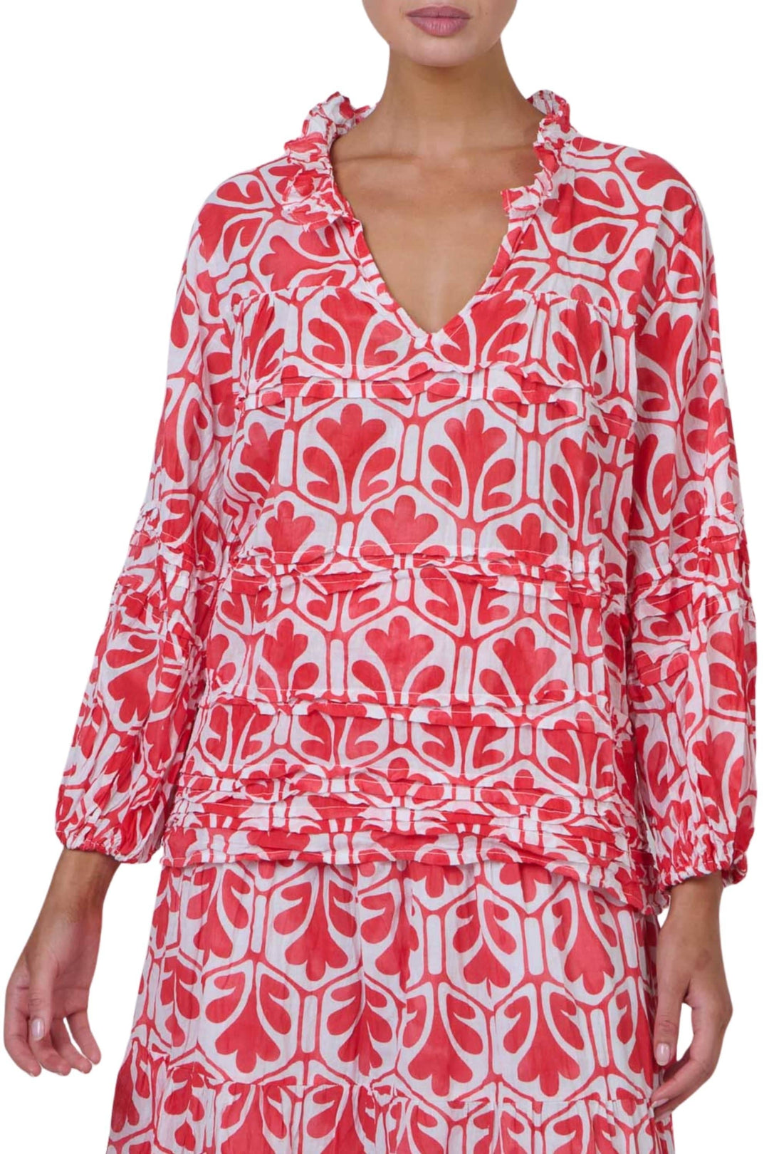 NAMASTAI TOP S/M / CHILLI 3/4 SLEEVE TOP - P92