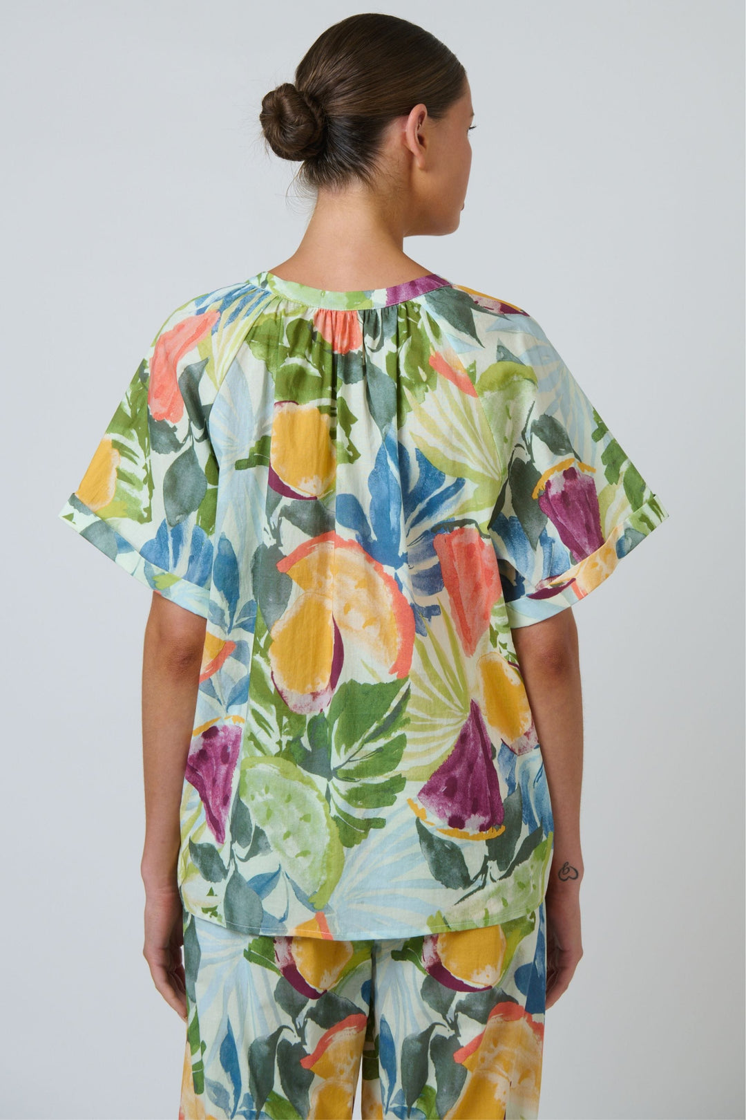 NAMASTAI TOP V-NECK COTTON TOP - NAM89