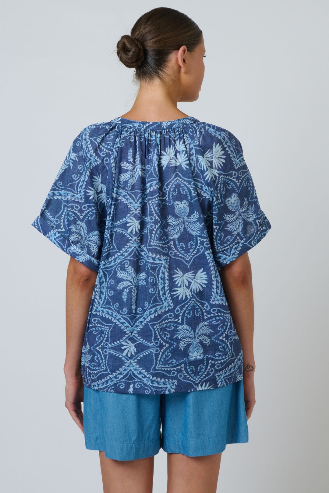NAMASTAI TOP V-NECK COTTON TOP - NAM89