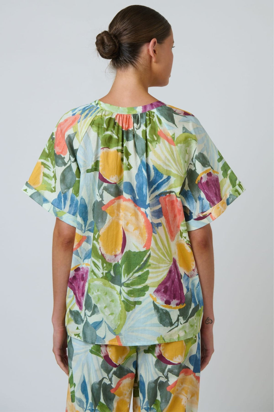 NAMASTAI TOP V-NECK COTTON TOP - NAM89