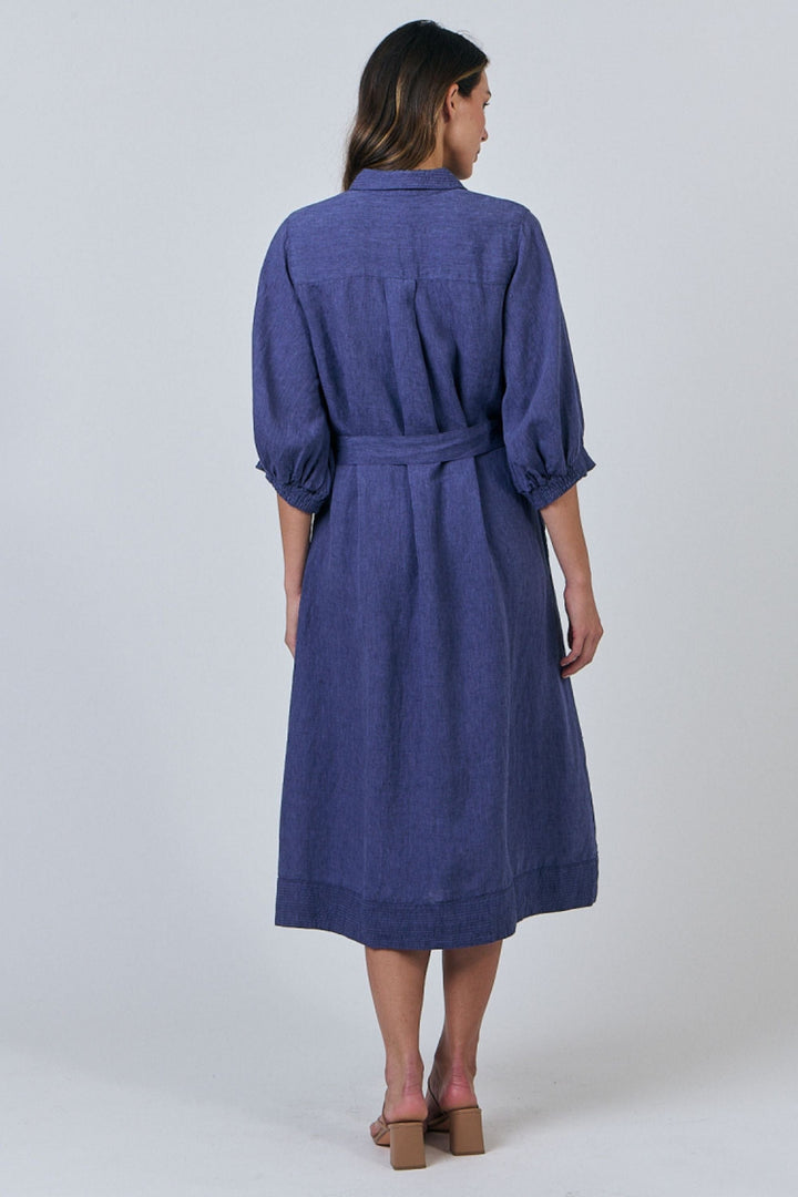 NATURALS BY O AND J DRESS BUTTON UP DRESS - GA607